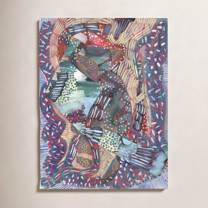 Baby Your Electric Print by K'era Morgan, No Mat, 16" H x 12" W, Gold Canvas Floater Framed