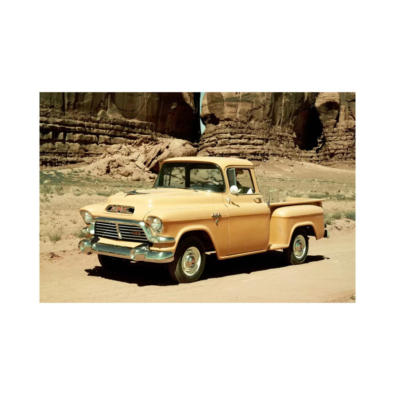 Gmc 100 Series 1-2-Ton Pickup, 1957 - Wrapped Canvas Print, 101.6 cm H x 66.04 cm W x 1.91 cm D