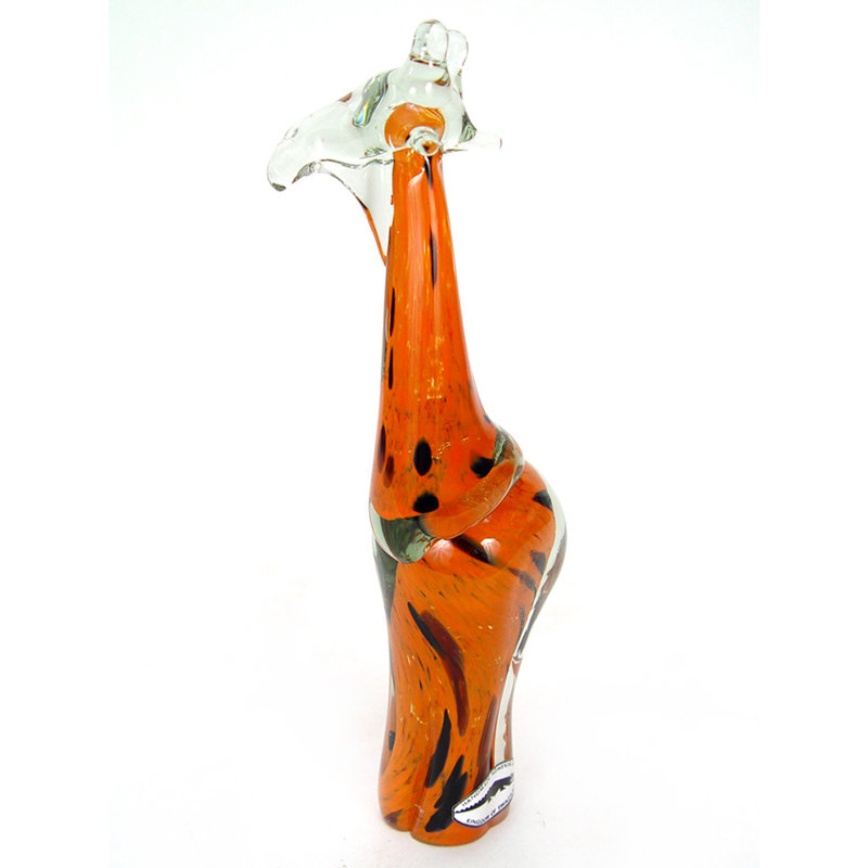Girafe en verre soufflé à la main