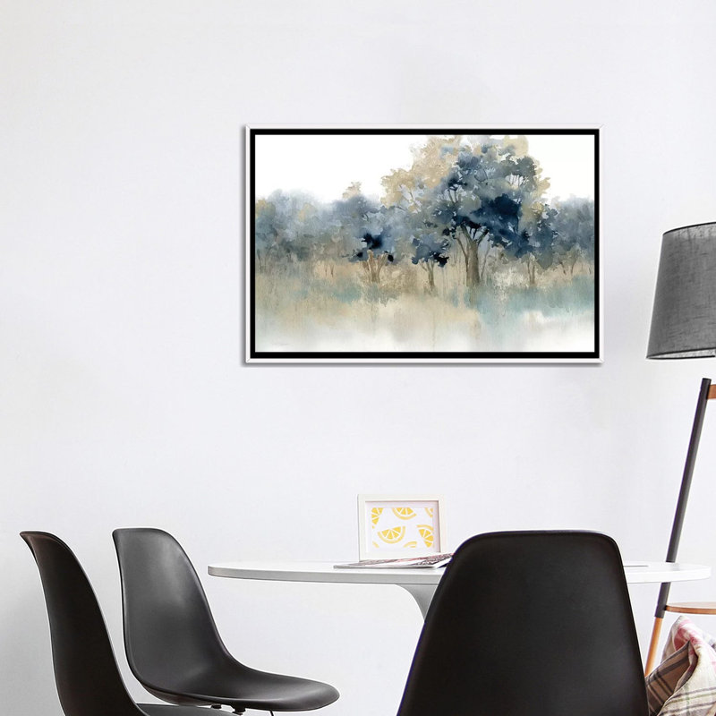 «Water's Edge II» par Carol Robinson, reproduction sur toile tendue, Cadre blanc, H 26 po x l 40 po x P 1 po