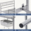 Minimalist Metal Bed Frame with Slatted Headboard-682358409-766174236