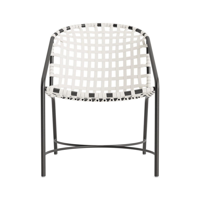 Kantan Outdoor Lounge Chair, Textured Pewter/White Lite