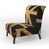 Gold/Black Polyester Blend