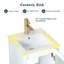 Ensemble de meuble-lavabo simple blanc 16 po