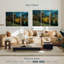 «Boston Skyline At Night», reproduction d'art sur toile-373680661