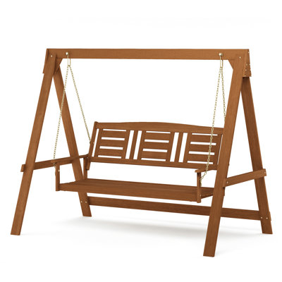 Romney 3 Person Mahogany Porch Swing