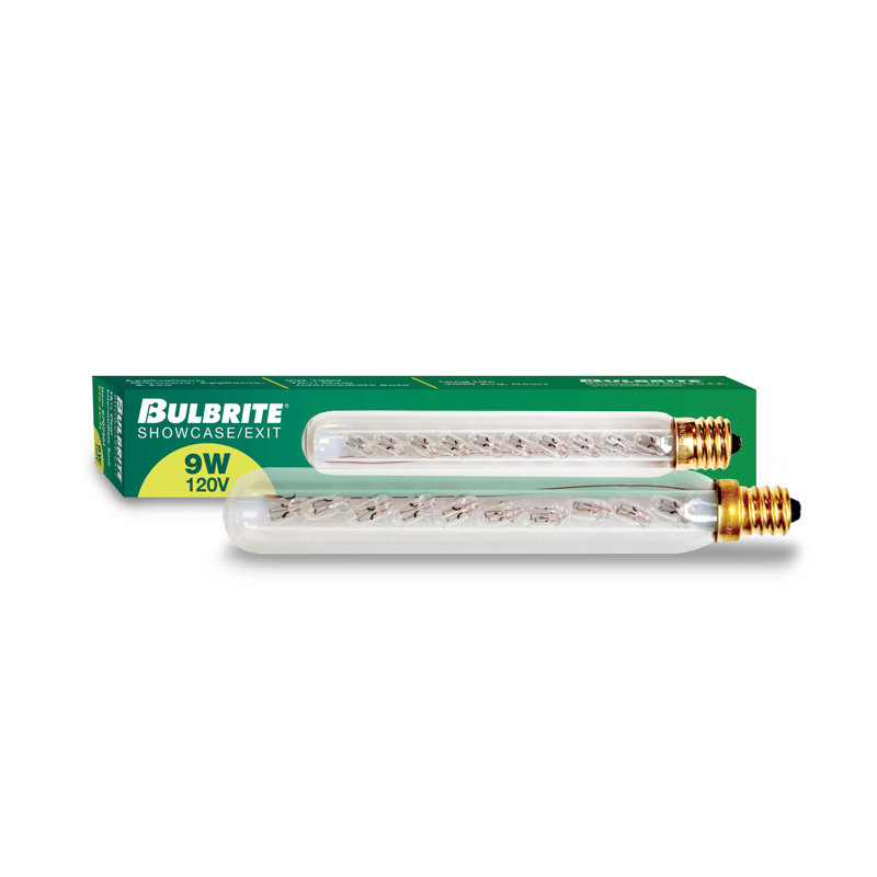 Ampoule incandescente à culot variable 9 watts T6.5 2700K E17 / culot intermédiaire