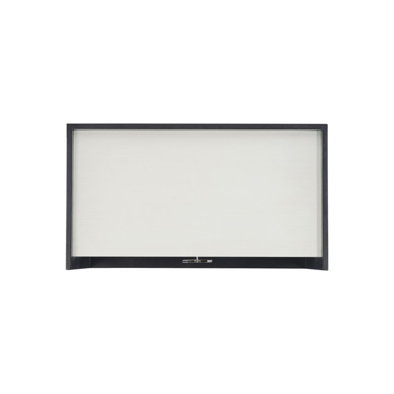 Elegant Transitional 2-Drawer Nightstand in Black and White