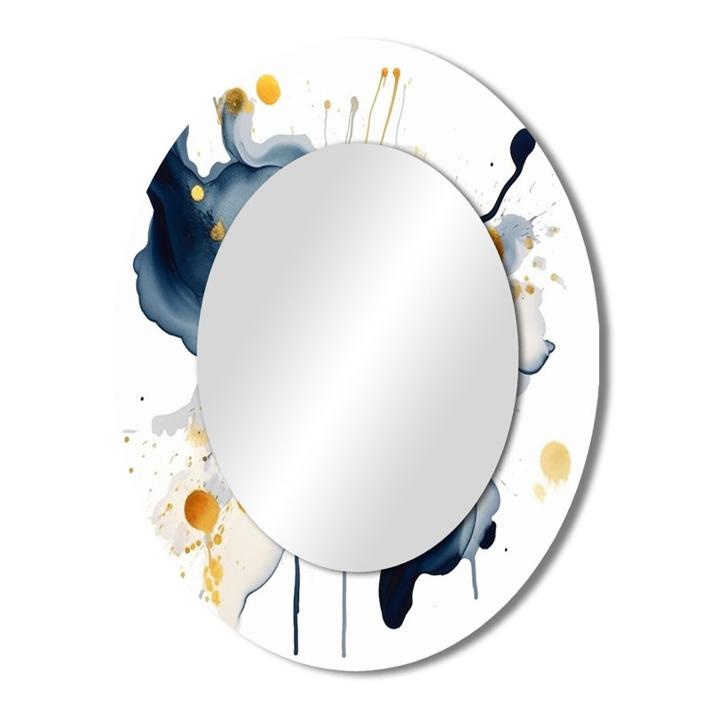 Howard - Miroir abstrait en métal, 43 po x 33 po
