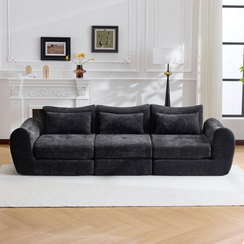 Canapé modulaire Cloud, canapé-lit pliant convertible, canapé modulaire rembourré - parfait pour le salon, la chambre à coucher et l'espace de divertissement