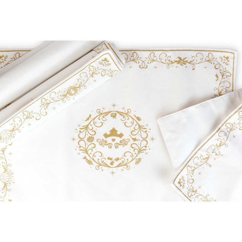 Ensemble de napperons en coton 4 pièces Fohlke