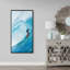 Surfer on a big wave - 24"x48" Framed canvas