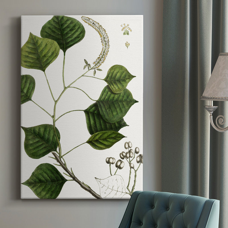 Tallow Tree - peinture sur toile tendue, H 18 po x l 12 po x P 1 po
