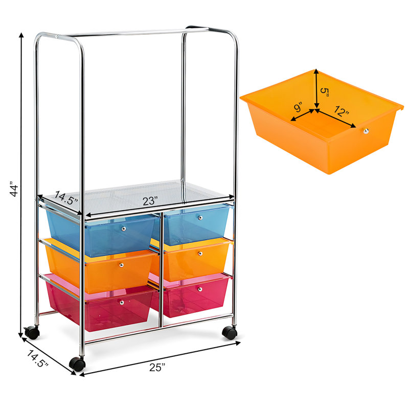 Jessicca 6 Drawer Storage Drawer