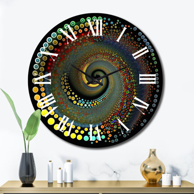 Horloge murale en métal