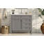 Meuble-lavabo de 36 po avec lavabo supérieur, meuble-lavabo moderne avec 2 tiroirs et tiroir escamotable, meuble-lavabo simple-118592832