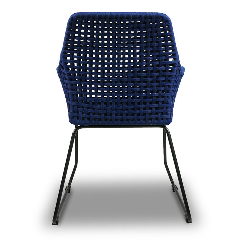 Fauteuil Isle, Marine / gris anthracite