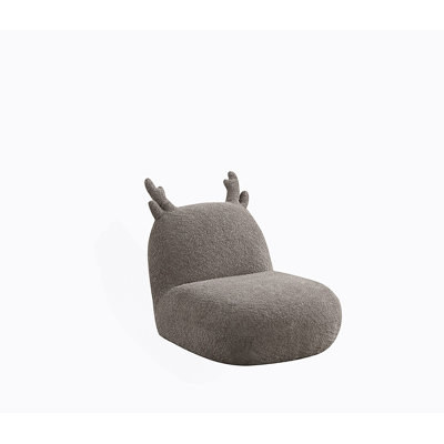 21.5"W Chenille Deer-Shaped Kids Chair