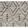 Wool Geometric Area Rug in Brown