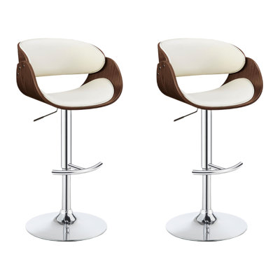 Tabourets de bar rembourrés (ensemble de 2)