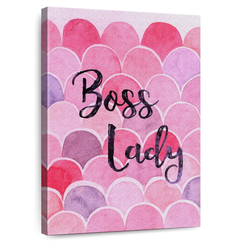 Tergel Boss Lady Typography, 12" H x 8" W