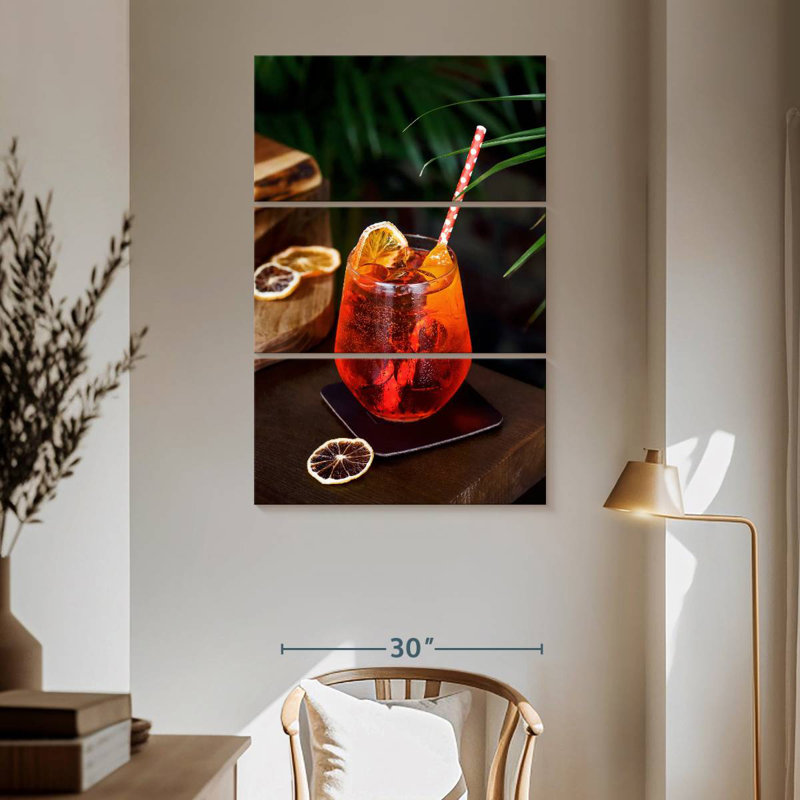 Yarlin Aperol Spritz, 65" H x 42" W