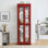 Vitrine lumineuse vitrée, vitrine, armoire de rangement en verre, armoire à vin en verre, présentoir à jouets en bois pour le salon, la cuisine et le garde-manger. Ampoule incluse