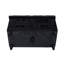 Banc de repose-pieds en chenille touffeté avec tiroirs et rangement - L 30 po x P 15 po x H 18 po   -720553827