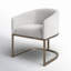 Wiley Fabric Upholstered Solid Back Arm Chair-2145430037