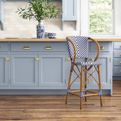 Pearl Stool with Solid Wood Frame