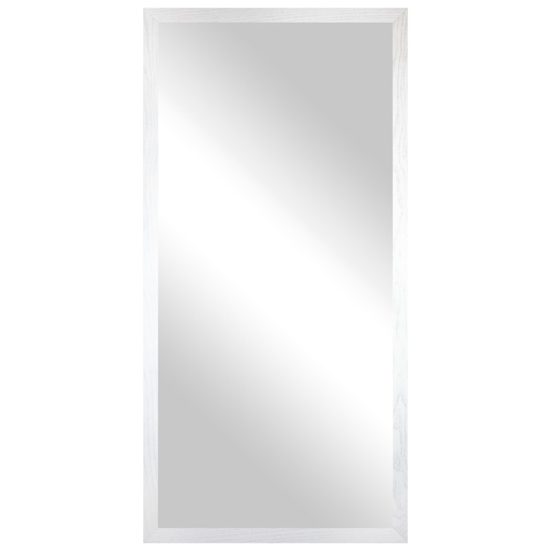 Miroir de plancher Ozark, Blanc, 75 po x 30 po