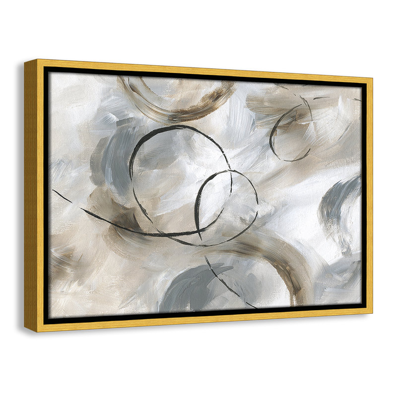Allegro Print par Nan, H 13,5 po x l 19,5 po x P 2 po, Or