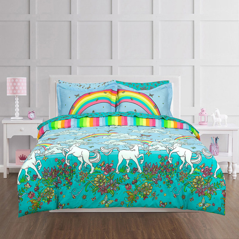 Comforter Set, Queen Comforter +2 Pillowcases+2 Sheets+2 Shams