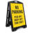 No Parking Pick-Up/Drop-Off Zone Only Portable Sidewalk Sign