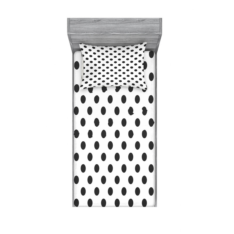 Microfiber Polka Dots Sheet Set