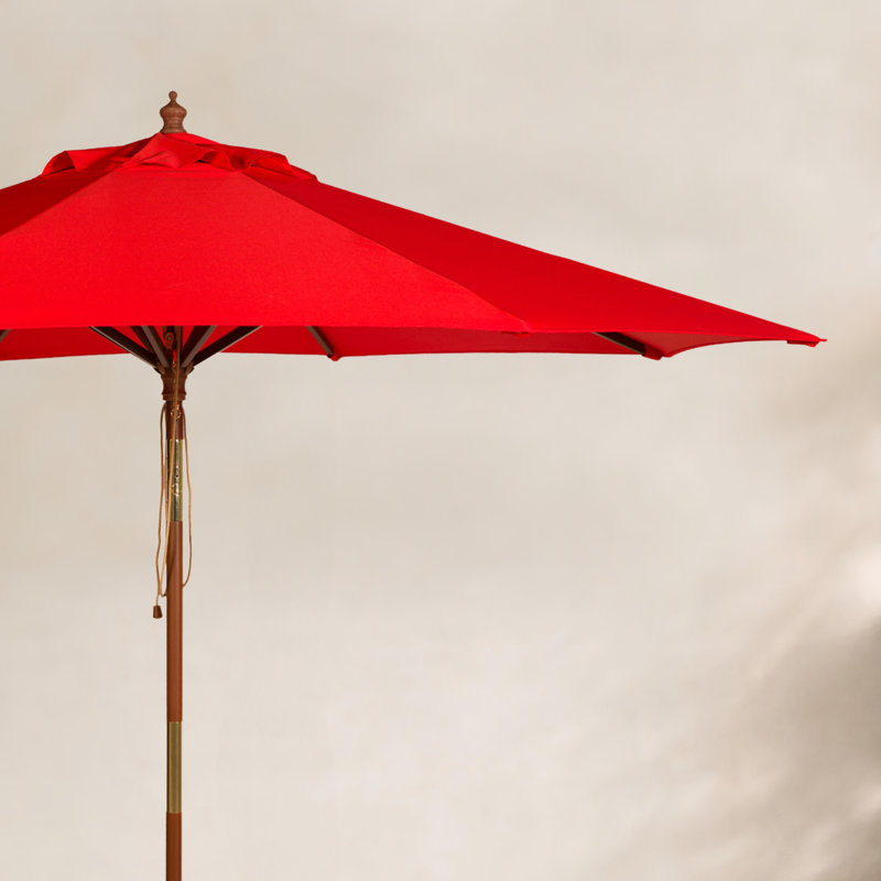 Parasol de marché 9 pi Aldan, 103.54'' H x 90'' W x 90'' D, Rouge, Square