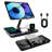  Foldable Magnetic Wireless Charger for iPhone Airpods iWatch, Portable 3 in 1 Charging Station For Apple Multiple Devices - Travel Charging Pad Dock Compatible with Apple 12 and above series