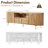70" Luxury Fluted TV Stand with Faux Marble Top for TVs Up to 80"-584701963