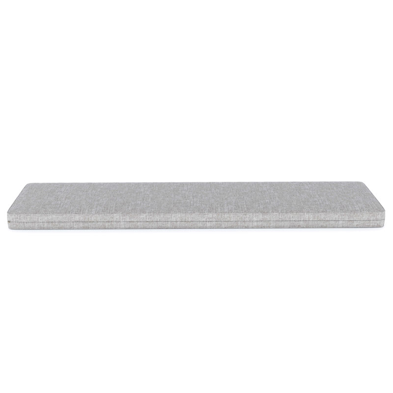 Indoor/Outdoor Sunbrella® Seat Cushion, Canvas Granite Sunbrella® Canvas, 65" W x 18" D