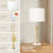 Adjustable Height Modern Table Lamps Set Of 2, 3-Way Dimmable LED Bulbs,  Fabric Shade-1547010856-1547010857