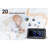 No Style Digital Mechanical Tabletop Clock with Alarm in Black