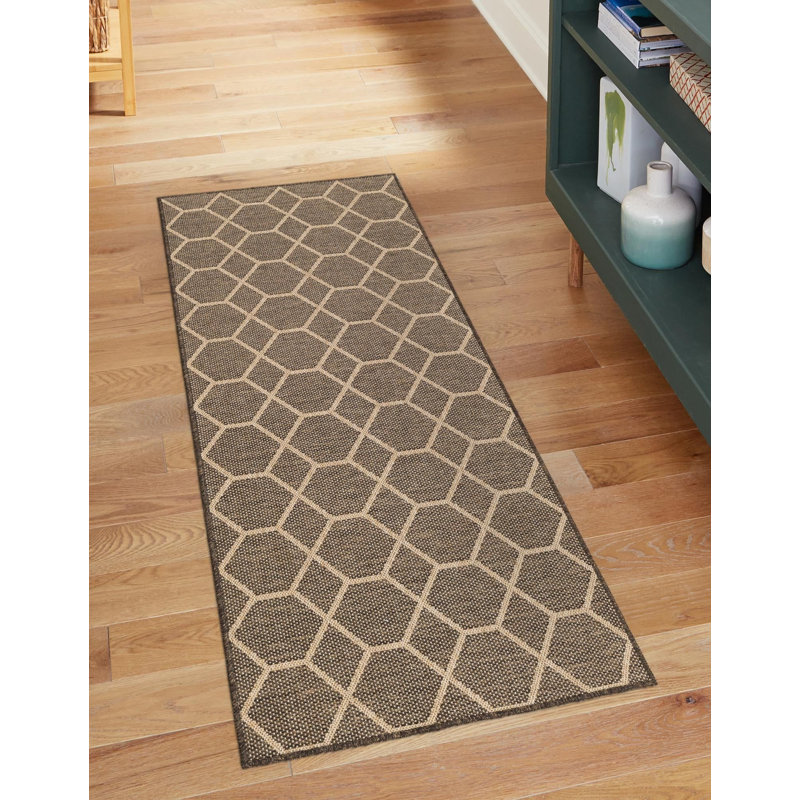 Sheglita Abstract Indoor Rug, Runner 2'9" x 12'