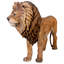 Sculpture grandeur nature du roi des Lions