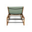 Chaise longue inclinable en acacia de 78,75 po Denzer-115820805
