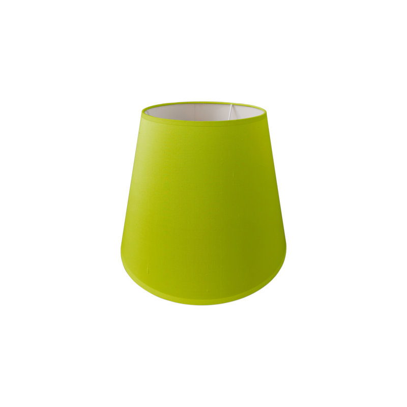 Empire Silk Lamp Shade ( Uno ), 22cm H x 30cm W x 21cm D, Lime