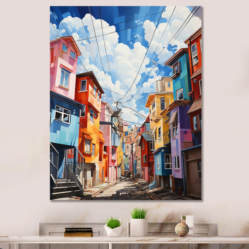 «Surréalisme ville I», impression sur toile, H 32 po x l 24 po x P 1 po, Toile tendue