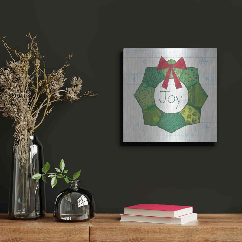 «Christmas Patchwork II» par Courtney Prahl, H 12 po x l 12 po