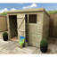 Wakely 9 ft. W x 5 ft. D Solid Wood Garden Shed