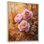 Pivoines et forêt d'automne II - pivoines, art mural