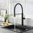 20"H Solid Brass Single Handle Single Hole Pull Down Kitchen Faucet-111687231
